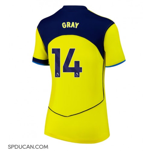 Zenski Nogometni Dres Tottenham Hotspur Archie Gray #14 Rezervni 2025-26 Kratak Rukav